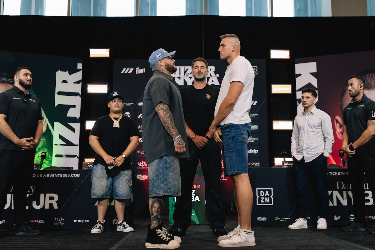 Damian Knyba has a height and reach advantage over Andy Ruiz Jr. He's counting on plenty of Polish fan support in Newark. Photo: Matchroom Boxing