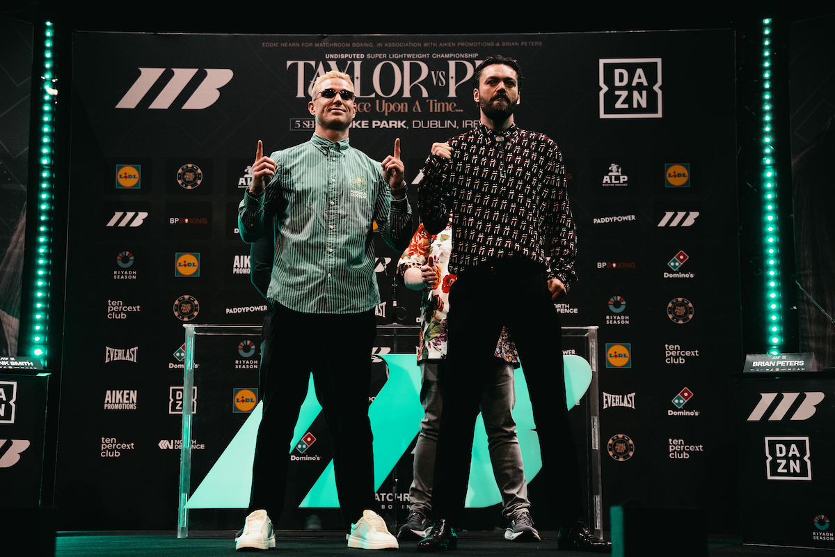 Paddy Donovan and Tyrone McKenna got spicy with each other Thursday at the final news conference. Photo: Matchroom Boxing Croke Park
