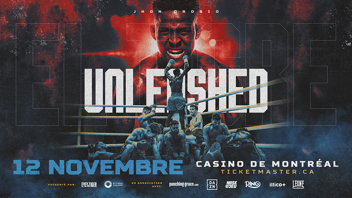 Jhon Orobio headlines his first card in Montreal on December 12. Photo: EOTTM