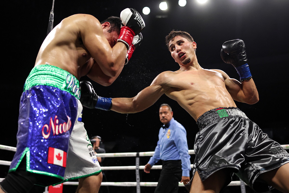 Marco Verde was critical of his performance despite getting a knockout win. Photo: Cris Esqueda, Premier Boxing Champions