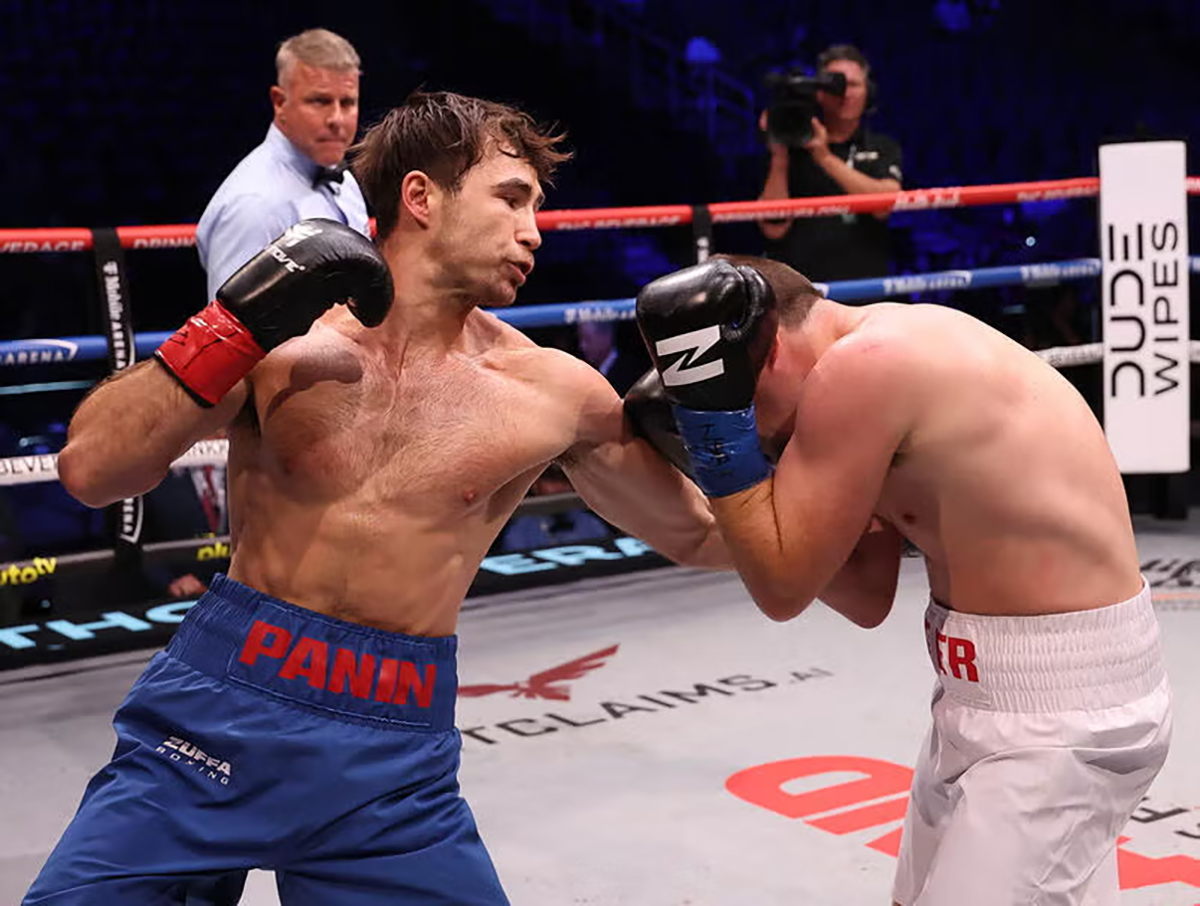 Vlad Panin says he wants to be matched tougher by Zuffa, calling out Devin Haney. Photo: Ed Mulholland, Zuffa Boxing Garcia vs Benn undercard