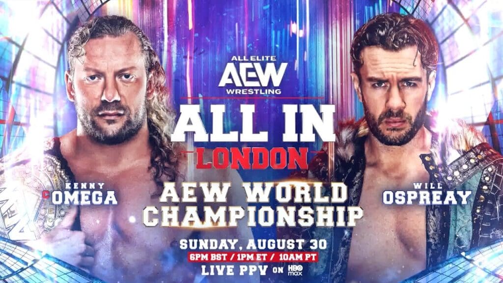 Kenny Omega vs Will Ospreay AEW All In poster