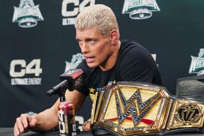 Cody Rhodes with the WWE Championship