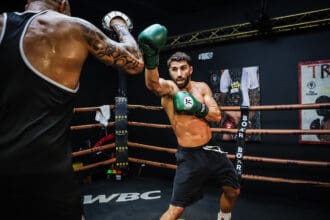 Ermal Hadribeaj made a successful transition from MMA eight years ago. He hopes to become boxing's first champion from Albania. Photo: Kerry Foley