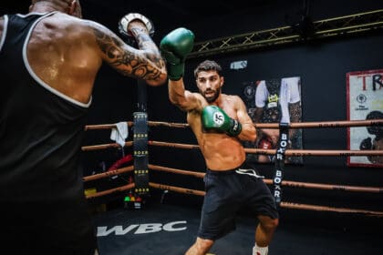 Ermal Hadribeaj made a successful transition from MMA eight years ago. He hopes to become boxing's first champion from Albania. Photo: Kerry Foley