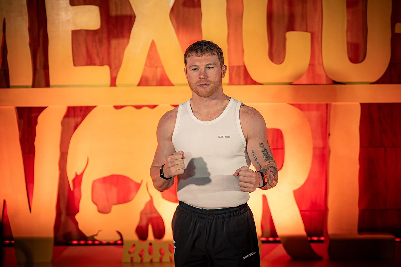 Canelo Álvarez is reported behind the time change for the fight card to allow familiar in the U.S. and Mexico to celebrate Halloween and Dia de los Muertos. Photo: Riyadh Season 