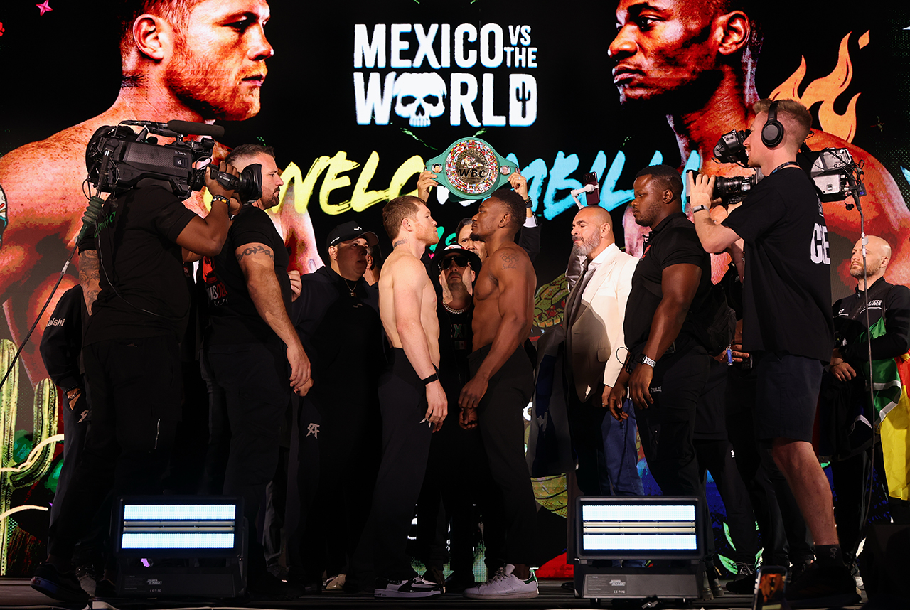 Who is NY Fights prognosticator Matthew Pomara picking on Saturday: Canelo Alvarez or Christian Mbilli? Photo: Mark Robinson, Canelo Promotions