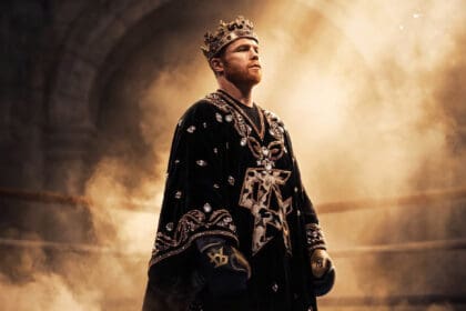 Canelo Álvarez vows he will fight to get his WBC World Super Middleweight belt back on Oct. 31 in Saudi Arabia, safety be damned. Photo: DAZN Boxing Robert Garcia