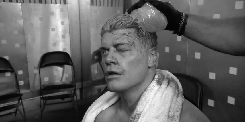 Cody Rhodes swollen eye