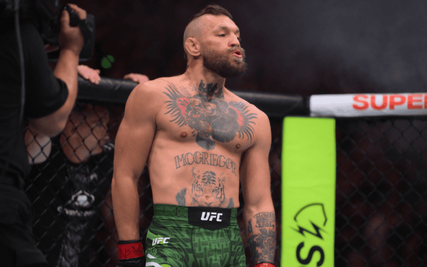 CREDIT: IMAGO / ZUMA Press Wire Media ID: 1079707620 Media Size: 8,256x5,504 Pixels Recording Date: 07/11/2026 Description: July 11, 2026, Las Vegas, Nevada, USA: CONOR MCGREGOR poses before the fight start during UFC 329 at the T-Mobile Arena in Las Vegas. Las Vegas USA - ZUMAo117 20260711_zsp_o117_082 Copyright: xMikaelxOnax