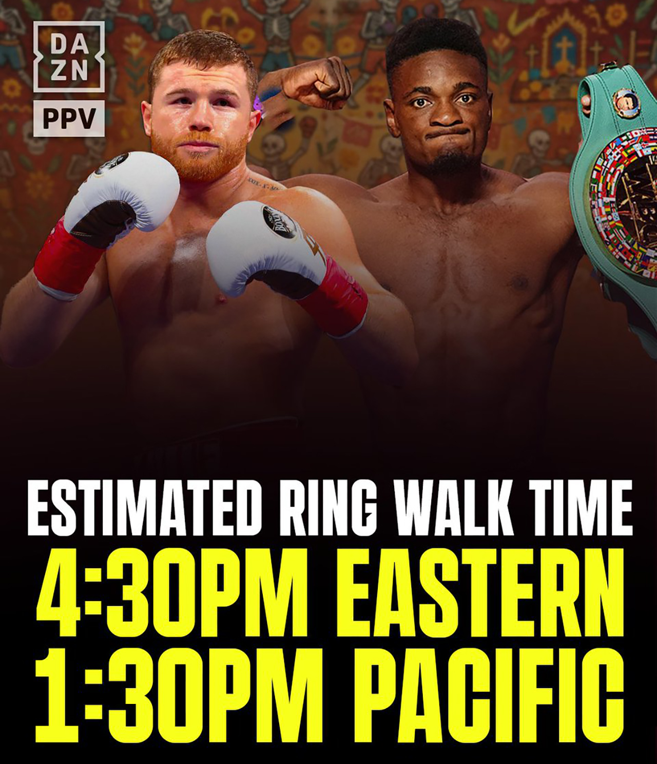 The new Mexico vs the World broadcast schedule quietly posted by DAZN Boxing late Monday night.