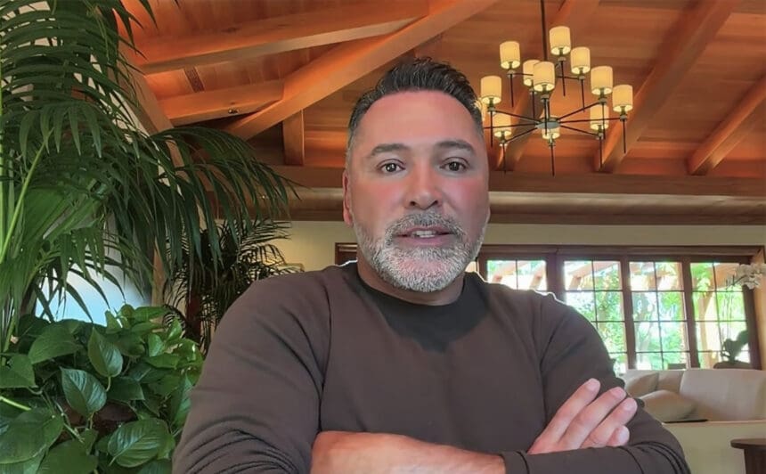 Oscar De La Hoya offered his thoughts on boxing's current health, and he believes it's on life support. Photo: Ariel Helwani Show