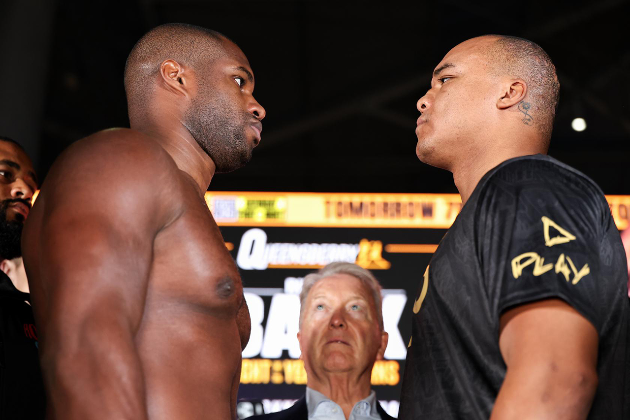 Oddsmakers are firmly behind Daniel Dubois to win by KO/TKO on Saturday. Photo: Queensberry Promotions