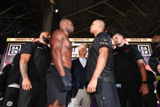 Daniel Dubois and Fabio Wardley are ready for their rematch on Saturday in London. Can it live up to their FOTY original in May? Photo: Queensberry Promotions