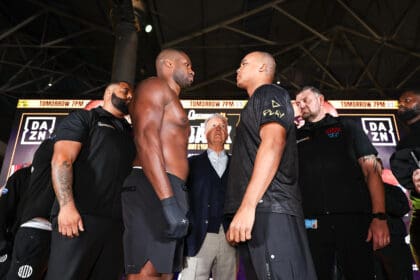 Daniel Dubois and Fabio Wardley are ready for their rematch on Saturday in London. Can it live up to their FOTY original in May? Photo: Queensberry Promotions