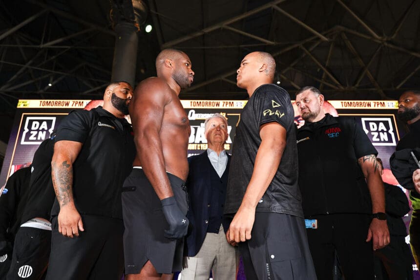 Daniel Dubois and Fabio Wardley are ready for their rematch on Saturday in London. Can it live up to their FOTY original in May? Photo: Queensberry Promotions