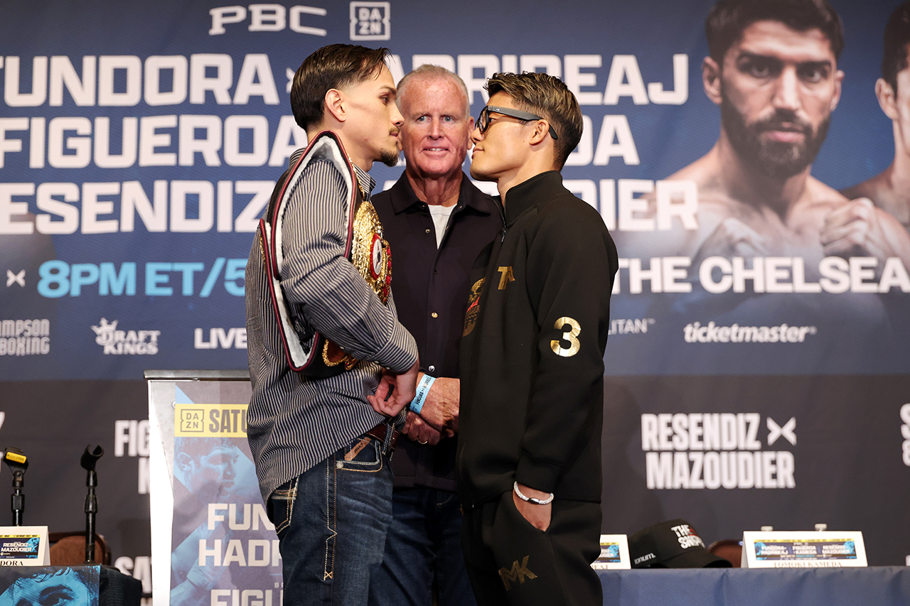 Brandon Figueroa will defend his title for the first time against Tomoki Kameda. A firefight is predicted that may steal the show Saturday. Photo: Cris Esqueda, Premier Boxing Champions