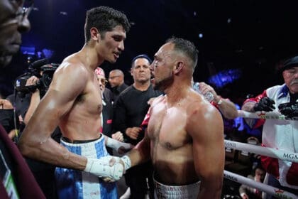 Sebastian Fundora took care of busines against Keith Thurman in March, and intends on doing the same against Ermal Hadribeaj on Saturday. Photo: Premier Boxing Champions