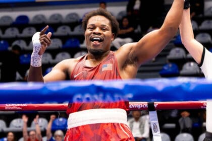 Gilbert Kambamba won his first amateur gold medal at the PanAm Championships for Team USA Boxing in the heavyweight division. Photo: USA Boxing