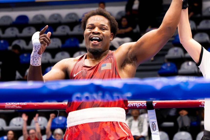 Gilbert Kambamba won his first amateur gold medal at the PanAm Championships for Team USA Boxing in the heavyweight division. Photo: USA Boxing