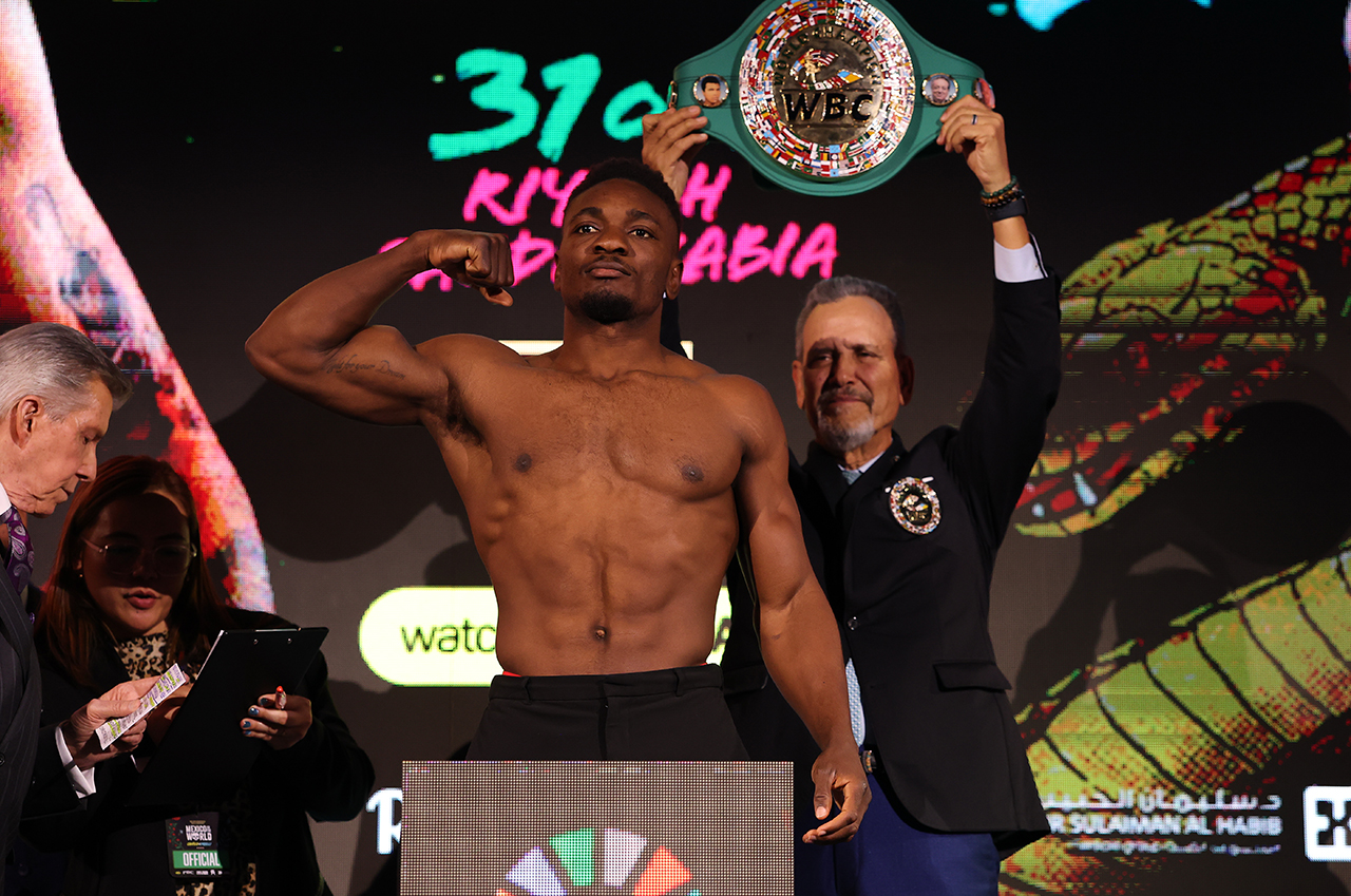 Christian Mbilli's workrate and youth will see him through to a win on Saturday. Photo: Mark Robinson, Canelo Promotions Mbilli
