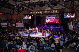 Joe DeGuardia's Star Boxing has hosted its Rockin' Fights series at The Paramount Theater in Huntington, New York for two generations of boxing talent. Photo: NIck Sideris Photography/@BoxPicsNS