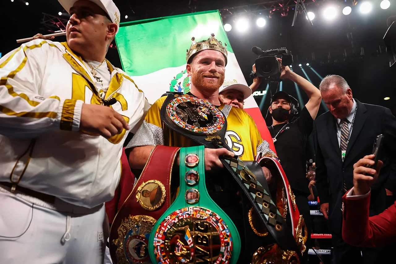 Canelo Alvarez says he'll go through hell to get his WBC championship belt back. Photo: DAZN Boxing