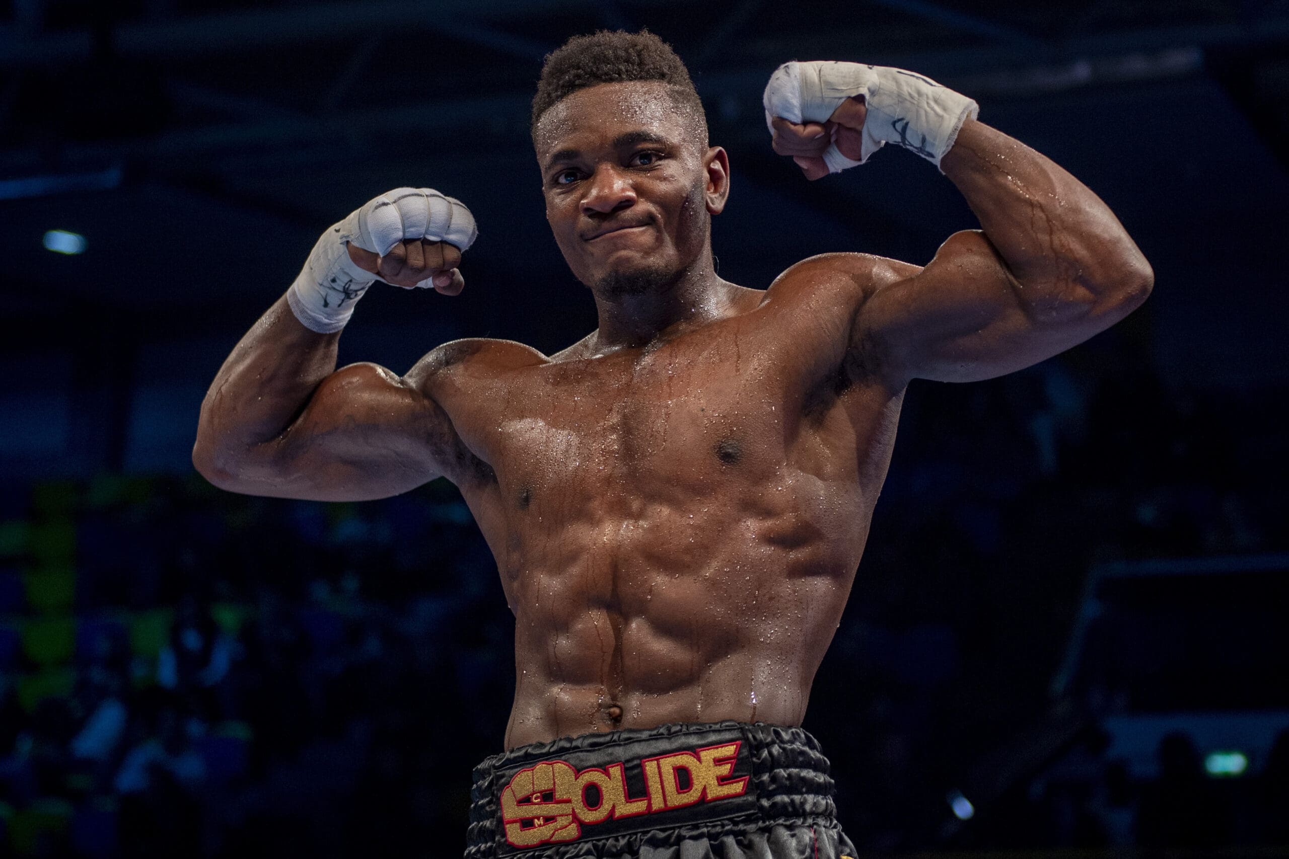 Christian Mbilli poses for photos following a recent victory. (Credit: IMAGO / Panoramic by PsnewZ)