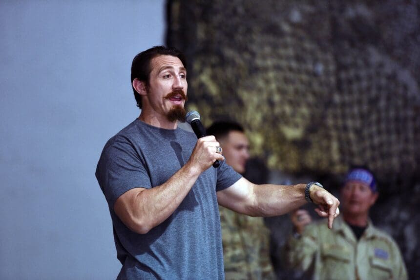 May 19, 2016 - Afghanistan - UFC fighter Tim Kennedy performs at the National Guard USO Tour May 19, 2016 in Afghanistan. Afghanistan PUBLICATIONxINxGERxSUIxAUTxONLY - ZUMAp138 20160519_zaa_p138_027 May 19 2016 Afghanistan UFC Fighter Tim Kennedy performs AT The National Guard USO Tour May 19 2016 in Afghanistan Afghanistan PUBLICATIONxINxGERxSUIxAUTxONLY ZUMAp138 20160519_zaa_p138_027