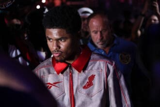 Boxing WBC World Championship, Shakur Stevenson USA Artem Harutyunyan GER , 06 07 2024 Shakur Stevenson USA and Artem Harutyunyan GER