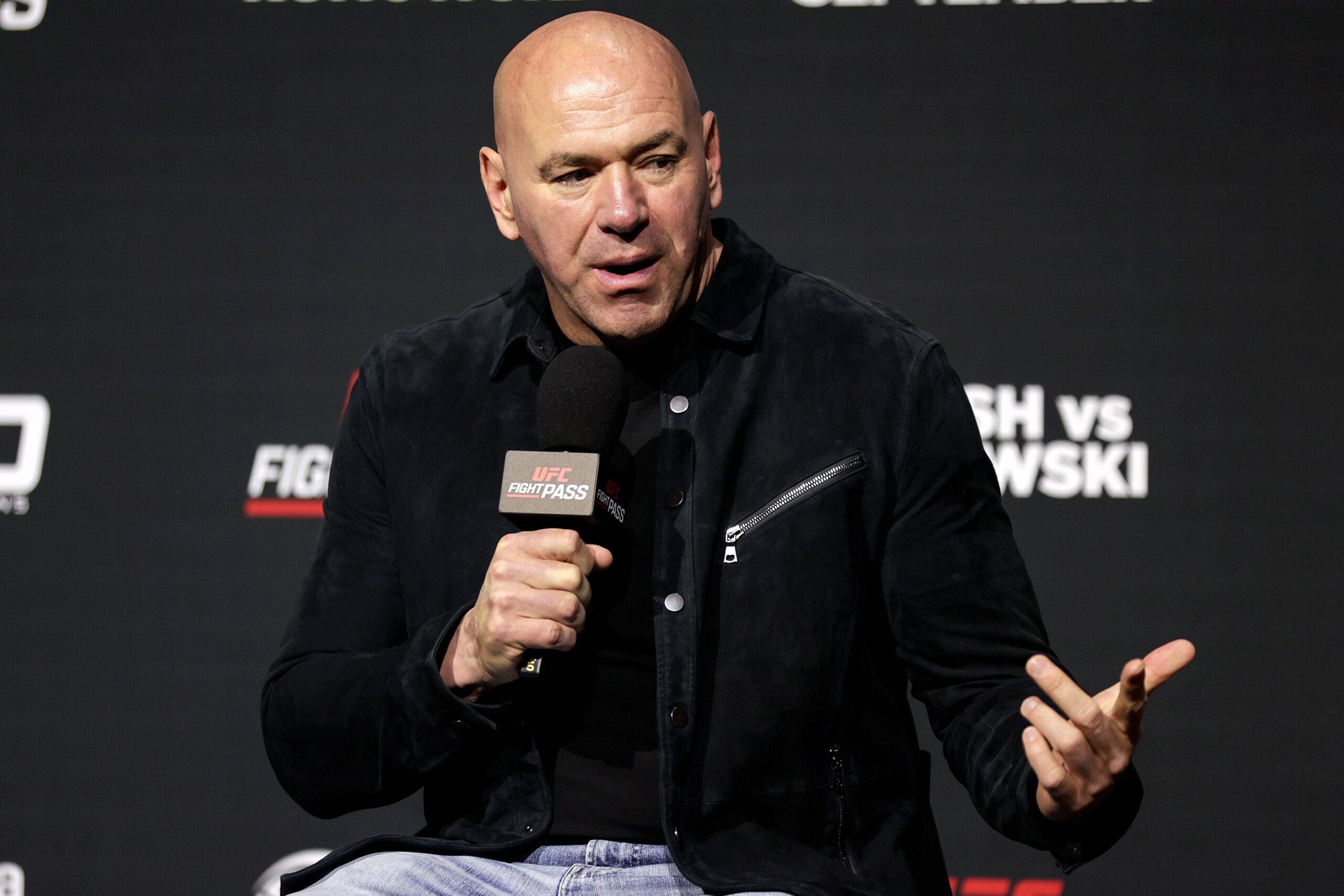 UFC Fight Pass Presents - Walsh vs Runowski Weigh-In, 3Arena, Dublin 19/9/2024 UFC CEO and President Dana White Dana White 19/9/2024 PUBLICATIONxNOTxINxUKxIRLxFRAxNZL Copyright: x INPHO/LaszloxGeczox LG_002269