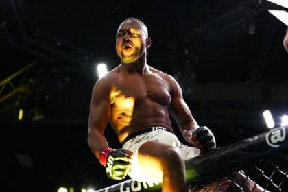 March 1, 2025, Las Vegas, Nv, Las Vegas, Nv, United States: Manel Kape and Asu Almabayev meet in the octagon for a 5-round main event bout at UFC Apex for UFC Fight Night - Kape vs Almabayev on March 1, 2025 in Las Vegas, NV, United States. /PxImages Las Vegas, Nv United States - ZUMAp175 20250301_zsa_p175_225 Copyright: xLouisxGrassex