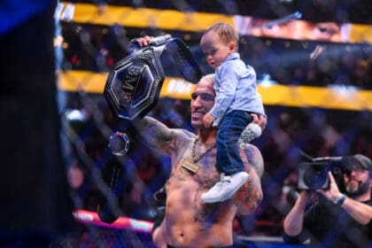 March 7, 2026, Las Vegas, Nevada, USA: CHARLES OLIVEIRA C 35-10-0-1NC of Guaruja, State of Sao Paulo, Brazil defeated MAX HOLLOWAY not in picture 27-8-0 of Honolulu HI, by unanimous decision 50-45, 50-45, 50-45 during UFC 326 at the T-Mobile Arena in Las Vegas. Las Vegas USA - ZUMAo117 20260307_zsp_o117_064 Copyright: xMikaelxOnax