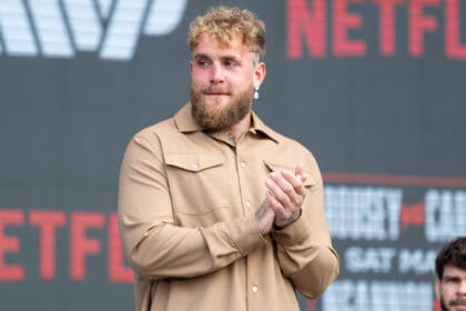 March 10, 2026, Inglewood, California, USA: Most Valuable Promotions Co-Founder JAKE PAUL looks on during a pre-fight press conference, PK, Pressekonferenz for Netflix s Rousey vs Carano event. Inglewood USA - ZUMAp224 20260310_znp_p224_012 Copyright: xBrandonxPollardx
