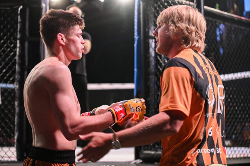 Cage Warriors 202 at the BEC Arena Featuring: George Staines, Paddy The Baddy Pimblett Where: Manchester, United Kingdom When: 14 Mar 2026 Credit: Graham Finney/Cover Images EDITORIAL USE ONLY. NOT FOR USE BY NEWSPAPERS BASED IN THE UK. Copyright: xx coverimg55553965