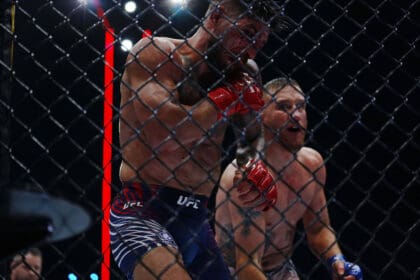 UFC Freedom 250 WASHINGTON, DC - June 14, 2026 : Justin Gaethje and Ilia Topuria meet in the octagon for a 5-round bout at UFC Freedom 250 at The White House South Lawn on June 14, 2026 in Las Vegas, NV. Photo by Louis Grasse/PXImages WASHINGTON, DC The White House South Lawn DC USA Copyright: xLouisxGrassex