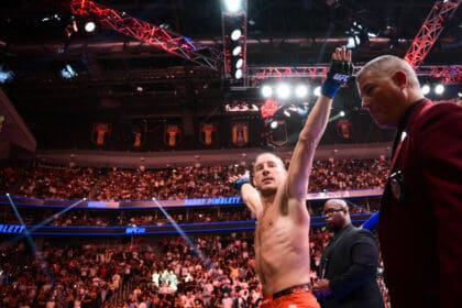 July 12, 2026, Las Vegas, Nevada, USA: PADDY PIMBLETT waving to the fans after fight during UFC 329 at the T-Mobile Arena in Las Vegas. Las Vegas USA - ZUMAo117 20260712_zsp_o117_013 Copyright: xMikaelxOnax
