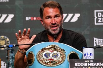 Once Upon A Time - Katie Taylor vs Flora Pili press conference, PK, Pressekonferenz The Helix, Mahony Hall, Dublin 1 9 2026 Matchroom Boxing™s Eddie Hearn Eddie Hearn 1 9 2026 Copyright: xx GH1_7842
