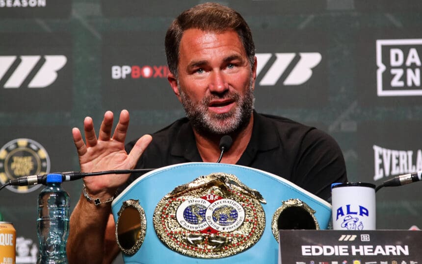 Once Upon A Time - Katie Taylor vs Flora Pili press conference, PK, Pressekonferenz The Helix, Mahony Hall, Dublin 1 9 2026 Matchroom Boxing™s Eddie Hearn Eddie Hearn 1 9 2026 Copyright: xx GH1_7842