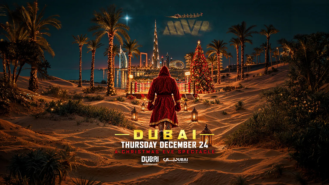 Merry Christmas from Jake Paul. Paul plans to return to the ring on Christmas Eve in Dubai. Photo: MVP