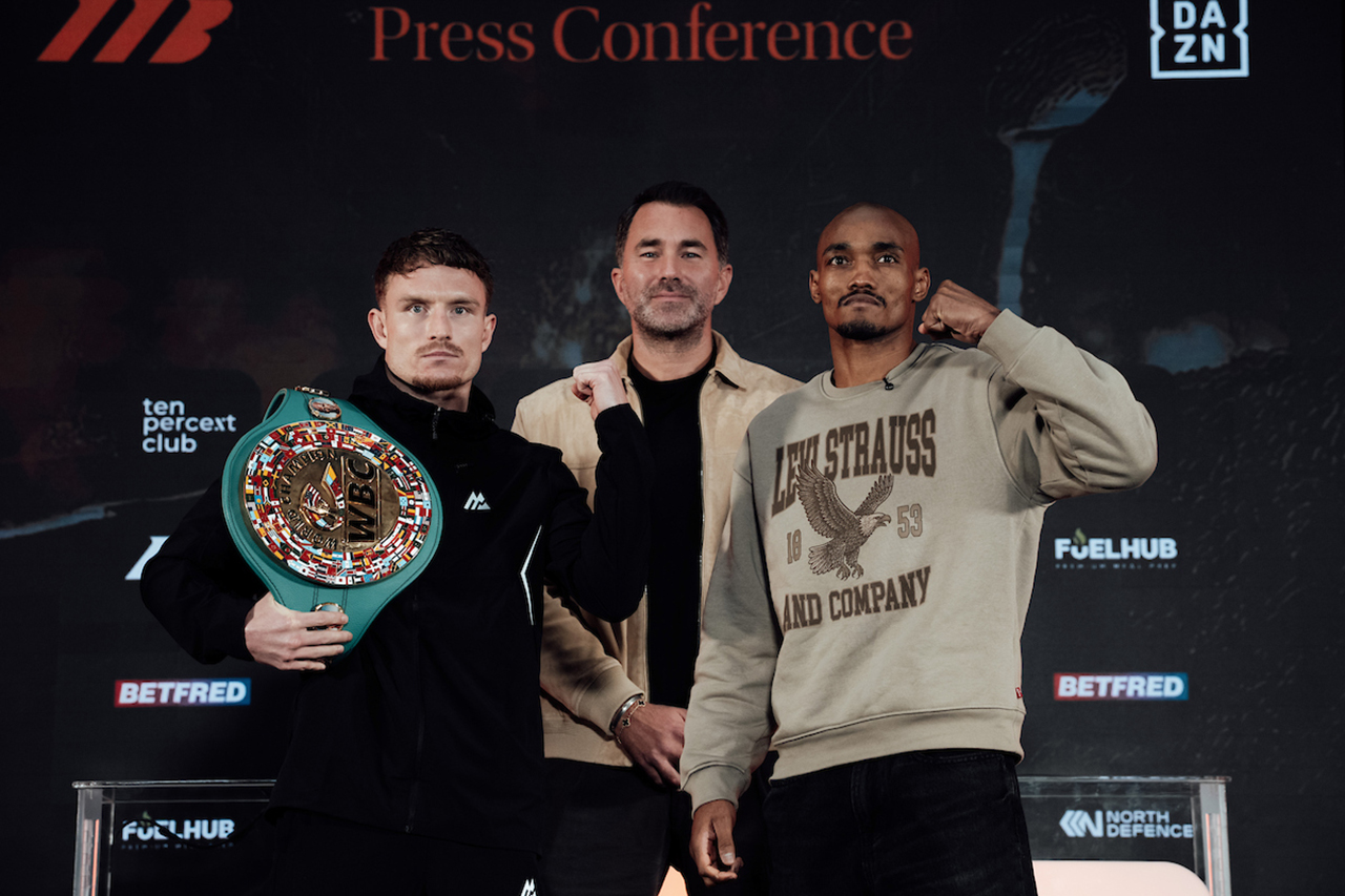 Dalton Smith doesn't intend to let Alberto Puello take his belt on Saturday. Photo: Matchroom Boxing